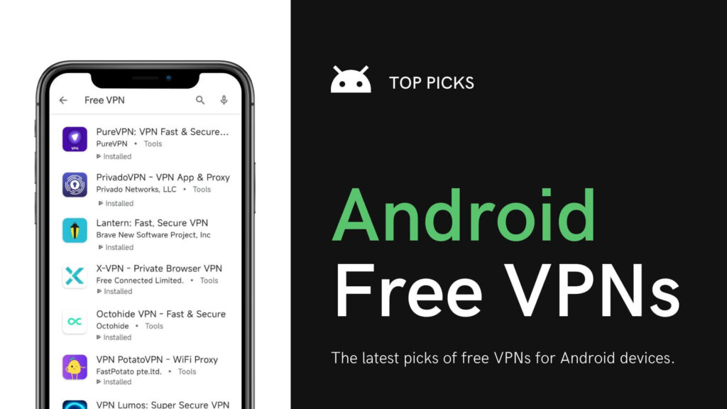 10 Free VPNs for Android 2026 [6 With No Data Cap!] - SafePaper