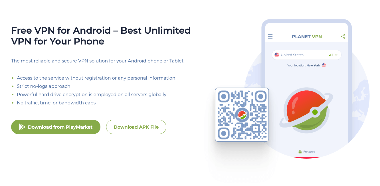 Planet VPN Free Android