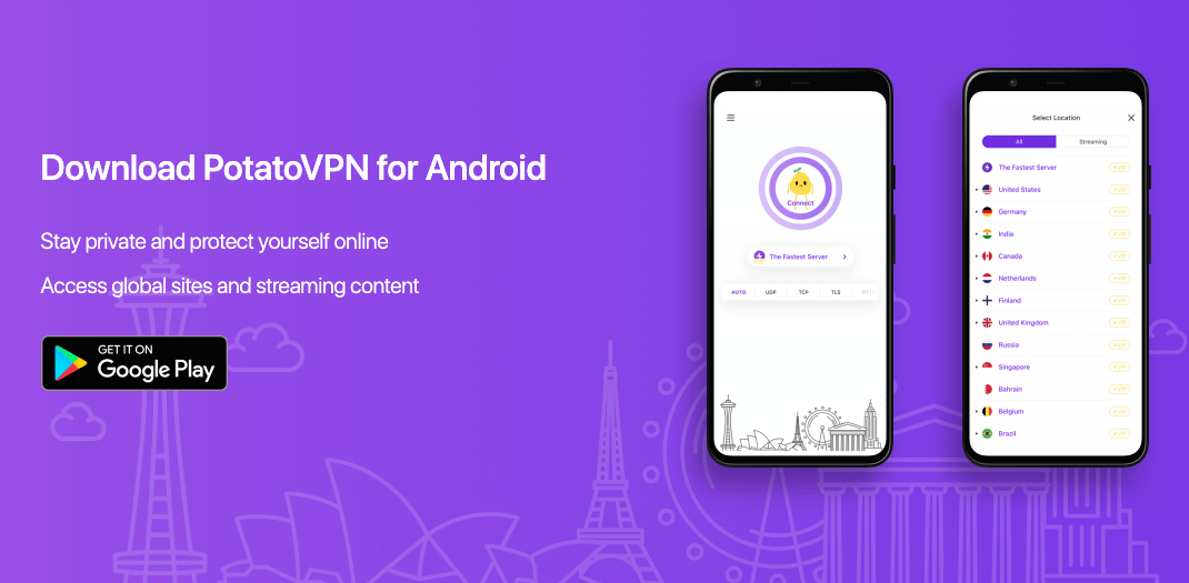 PotatoVPN Free for Android