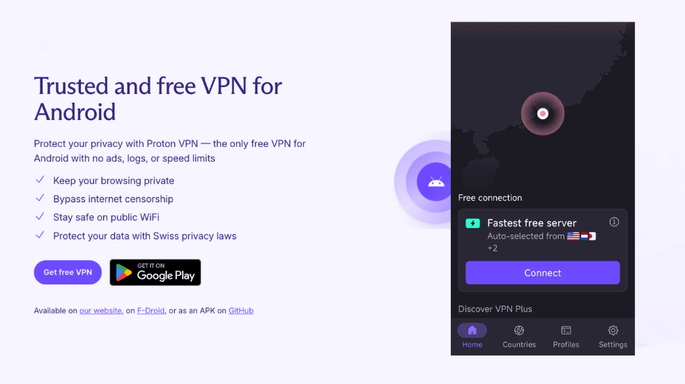 Proton VPN for Android Free