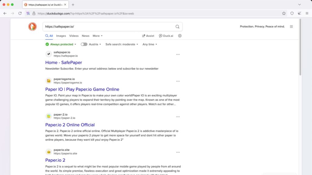 tor browser interface