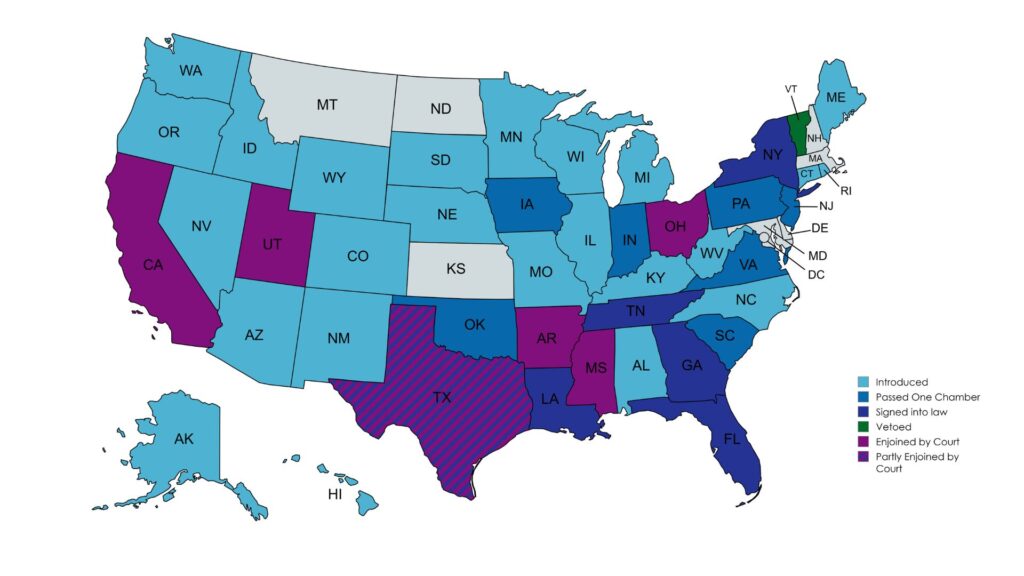 us states, Age Verification laws