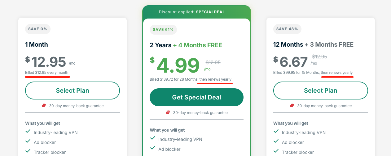 expressvpn pricing page