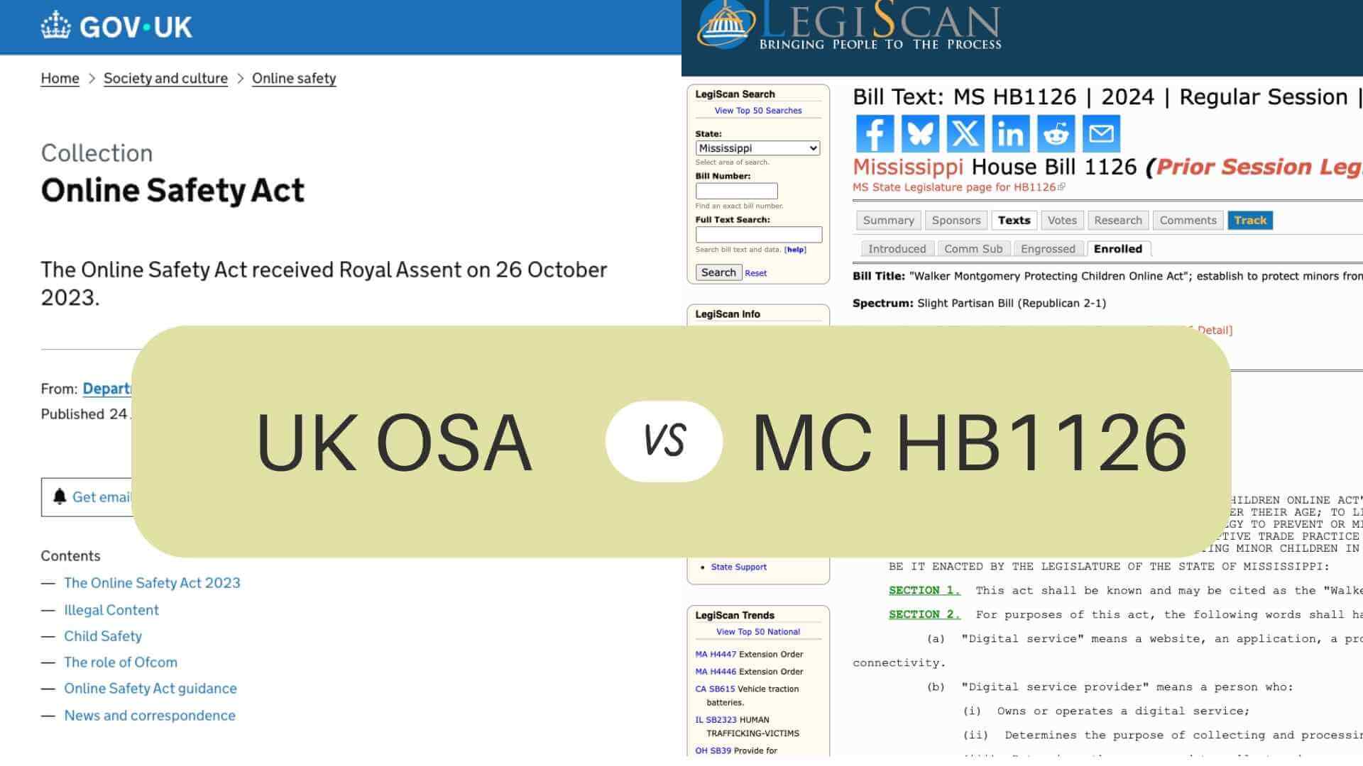 UK OSA vs MC HB1126