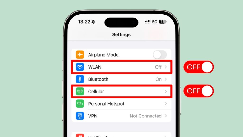 What to Do if Your iPhone Has Been Hacked, Disconnect from the Internet