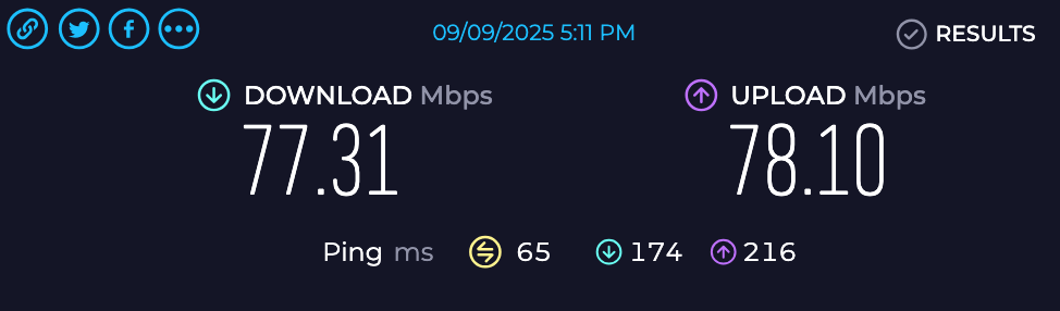 Internet Speed Before Connecting to Bitdefender VPN