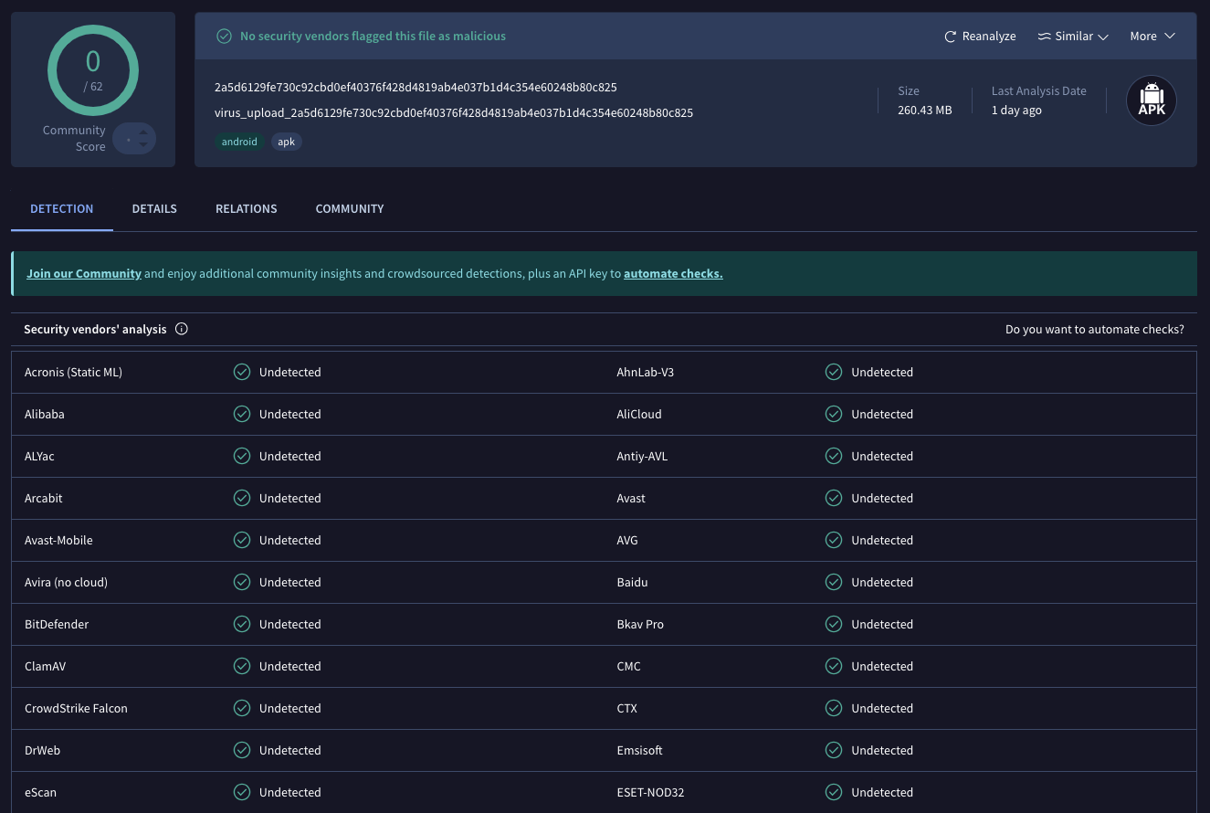 Dailymotion Android App Does Not Contain Viruses