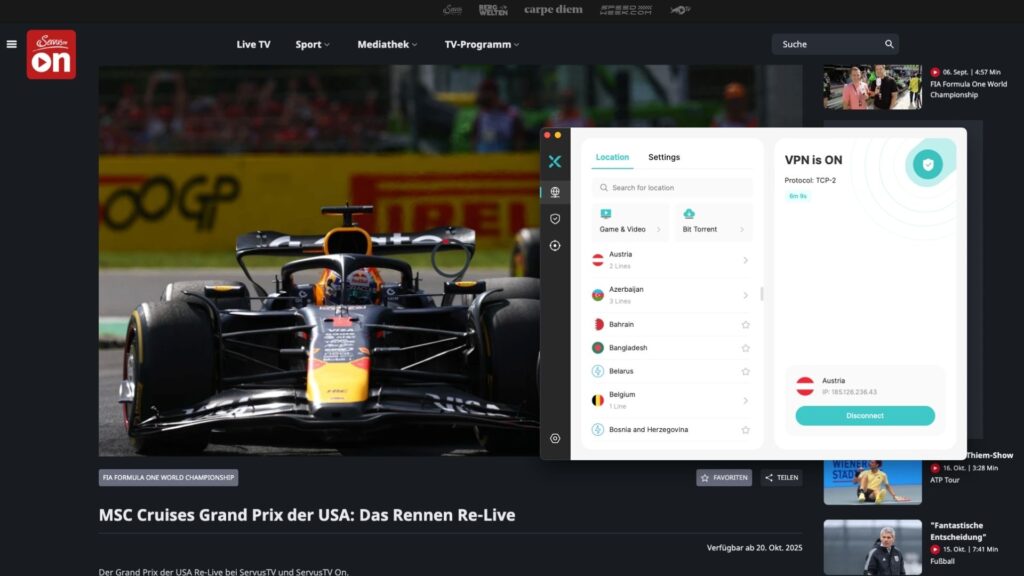 How to Watch F1 Online for Free, vpn