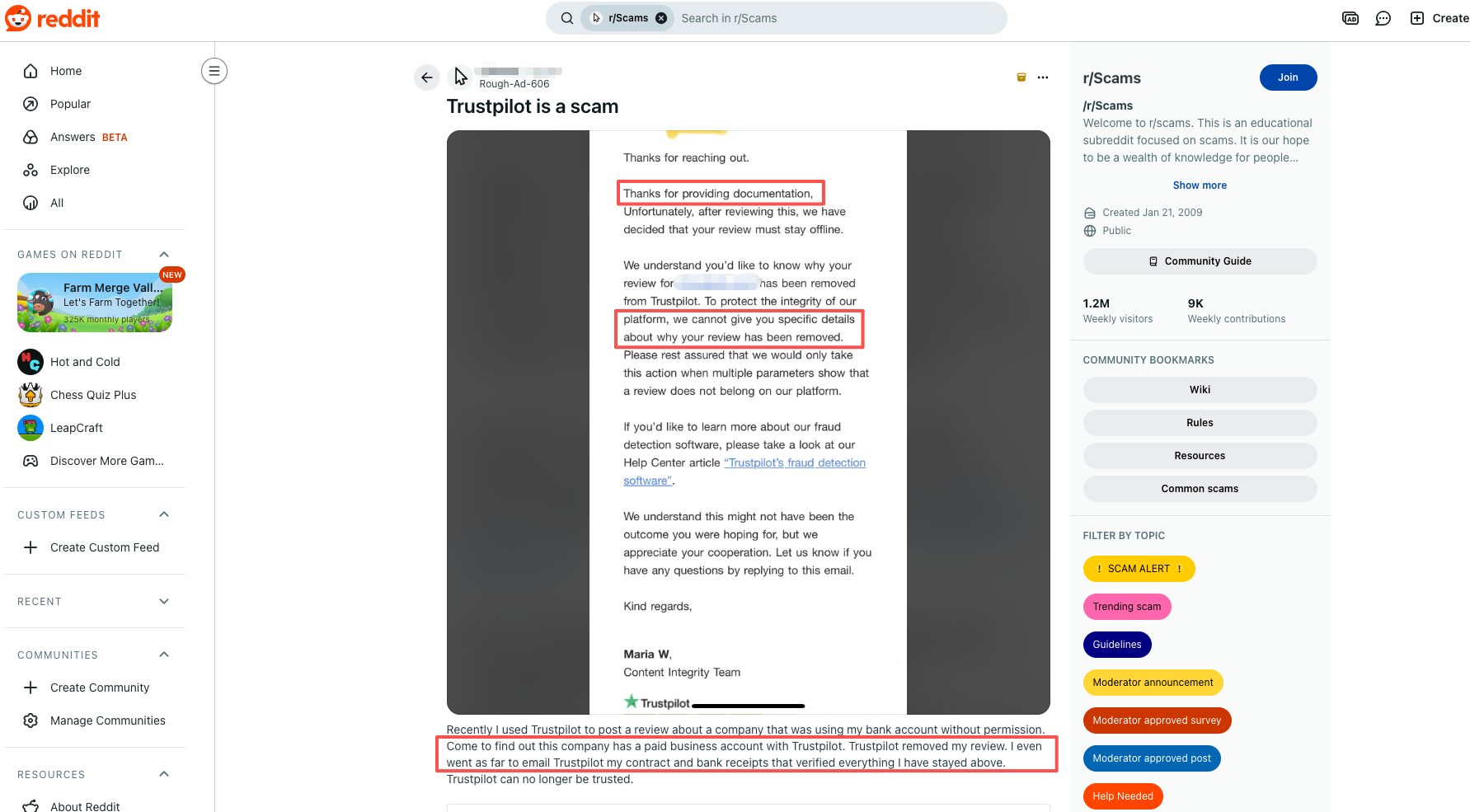 Trustpilot Delete Reviews Unreasonably