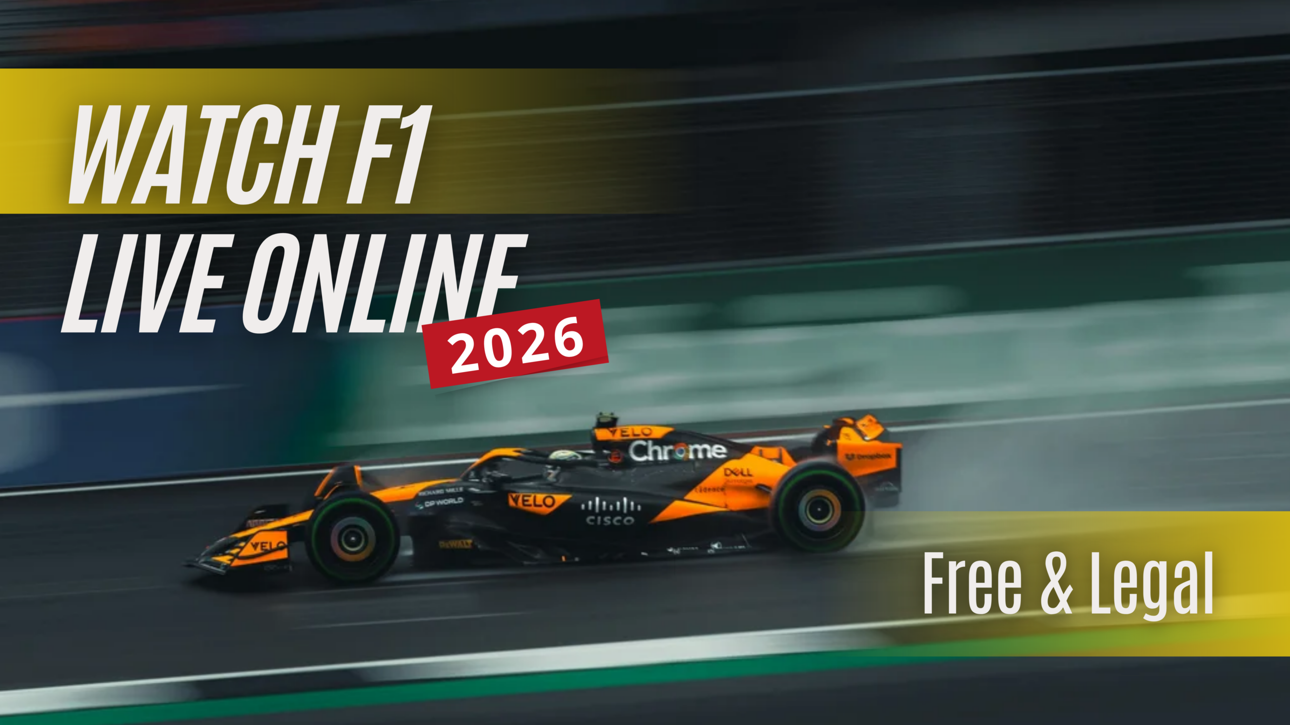 Where to Watch F1 Live Online for Free 2026 (Legal F1 Streams)